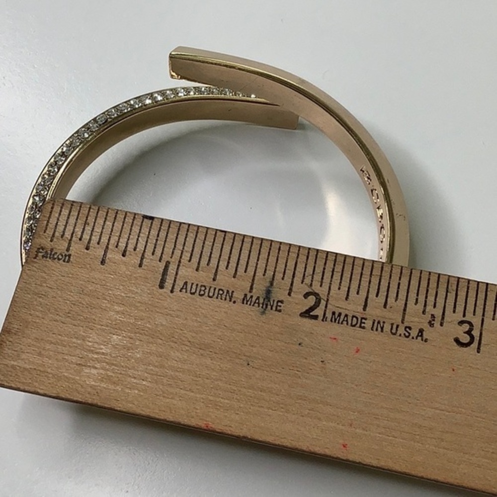 Bcbgeneration Crystals Hinge Cuff Bracelet Euc - image 8